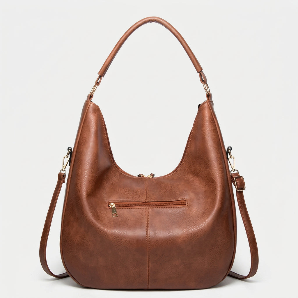 Perforated Hobo Shoulder Bag