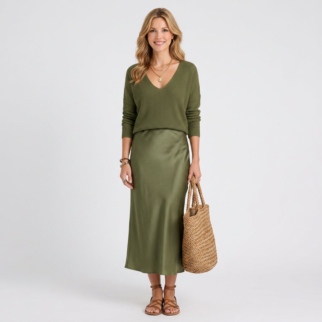 Satin Slip Maxi Dress