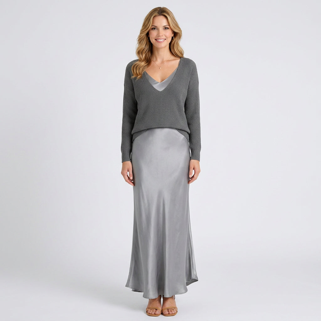 Satin Slip Maxi Dress
