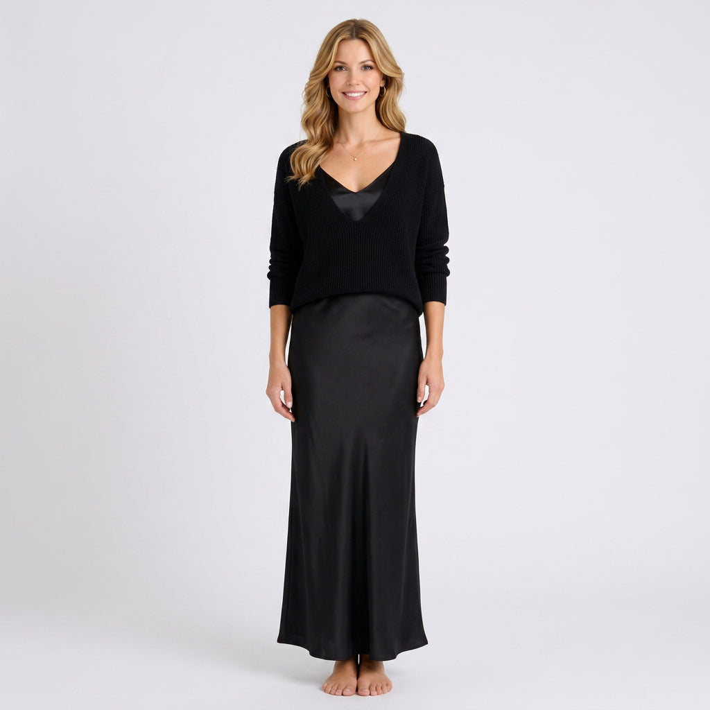 Satin Slip Maxi Dress
