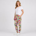 Watercolour Floral Drawstring Trousers
