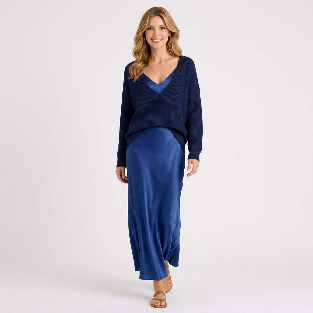 Satin Slip Maxi Dress