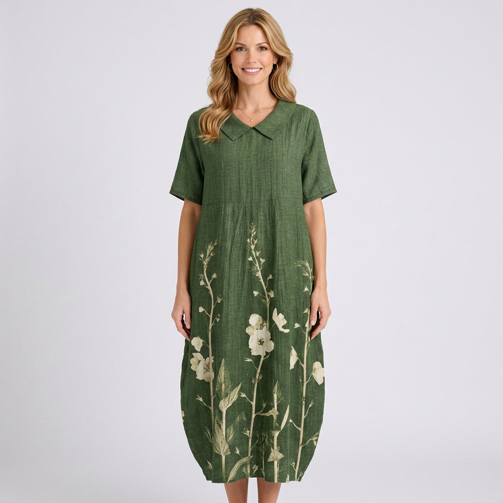 Watercolour Floral Midi Dress