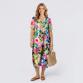 Watercolour Floral Midi Dress