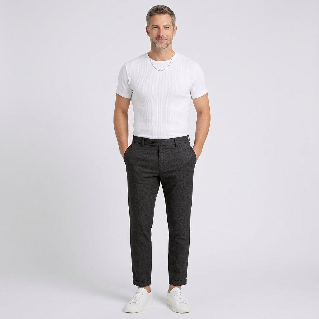 Tailored Slim-Fit Trousers