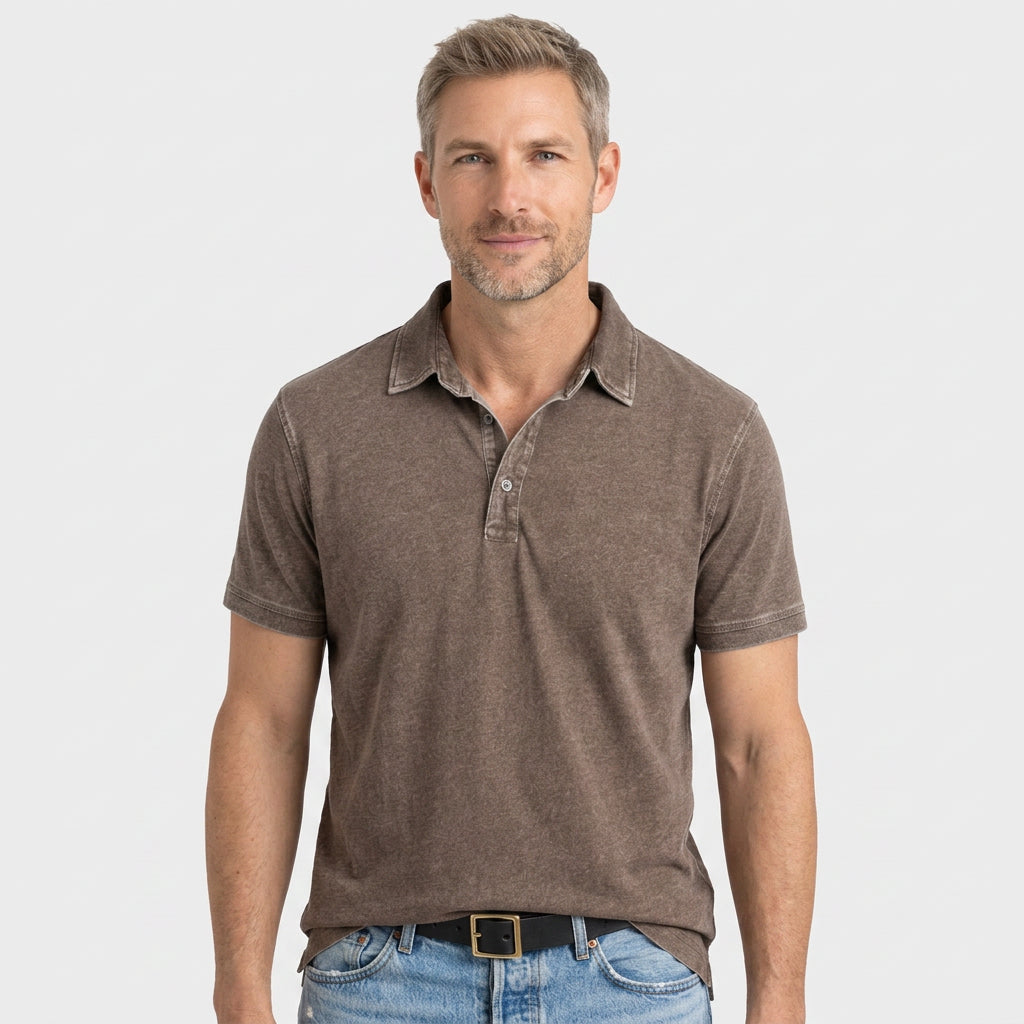 Men’s Vintage Wash Polo Shirt