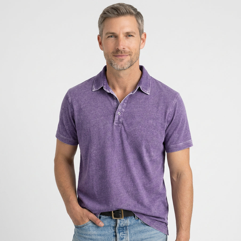 Men’s Vintage Wash Polo Shirt