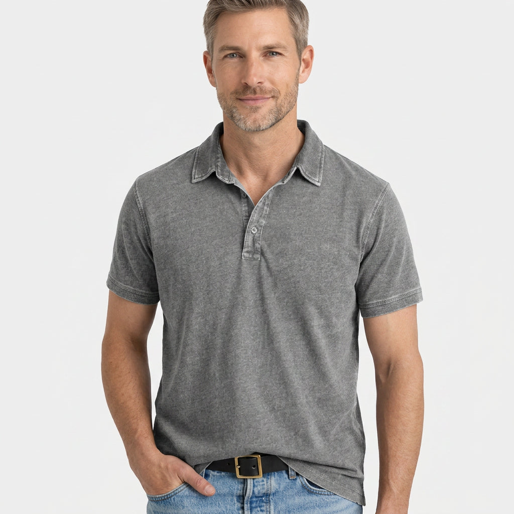 Men’s Vintage Wash Polo Shirt