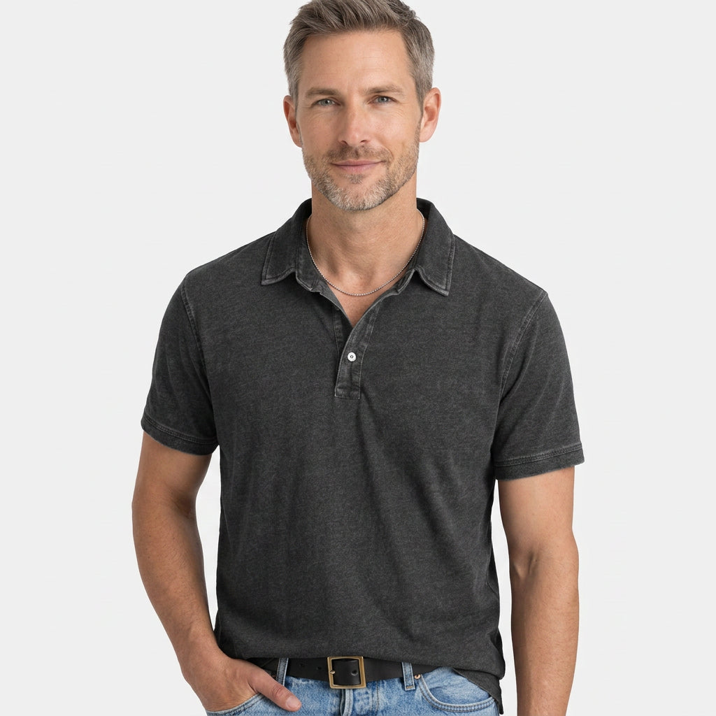 Men’s Vintage Wash Polo Shirt