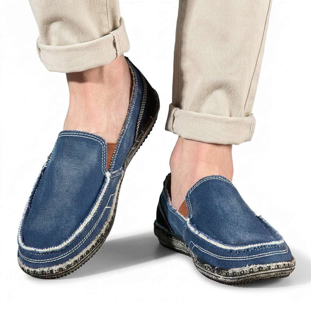 Canvas Slip-On Casual Loafers