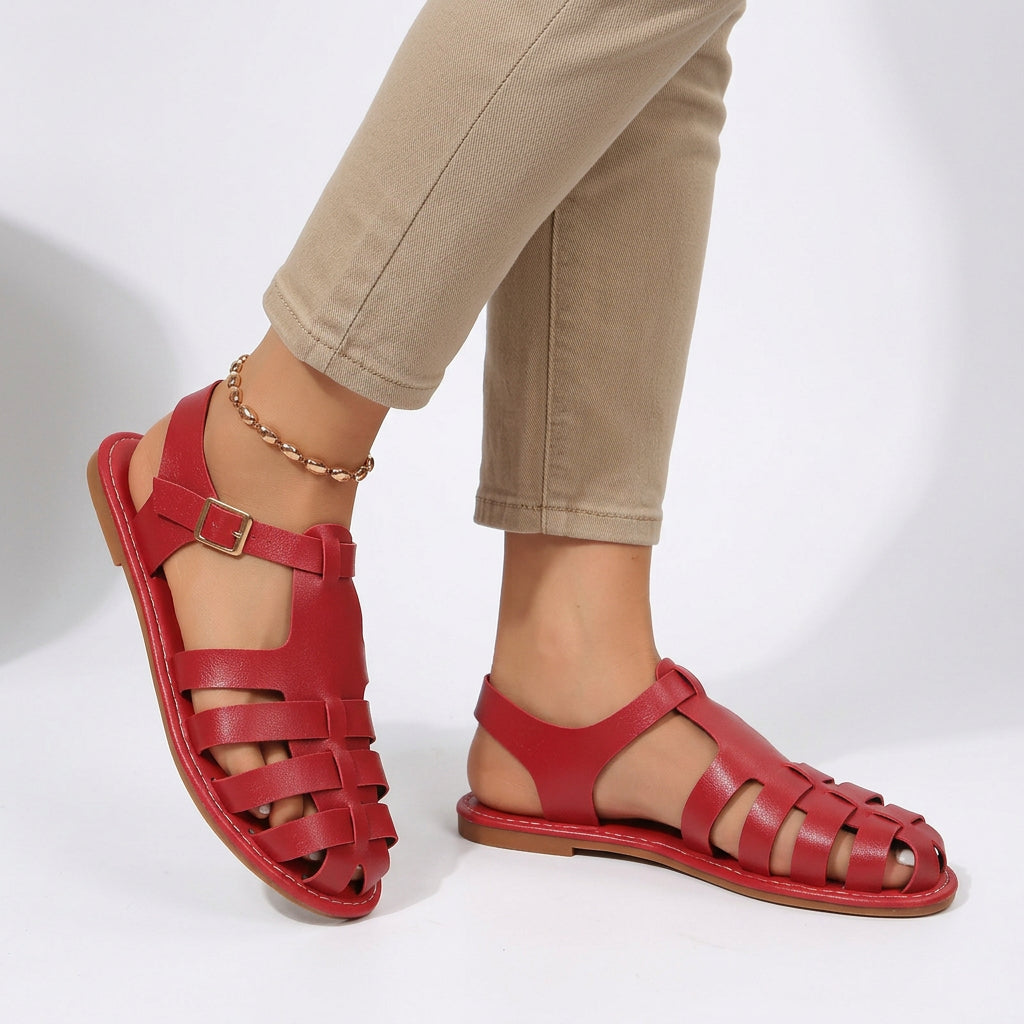 Woven Fisherman Buckle Comfort Sandals