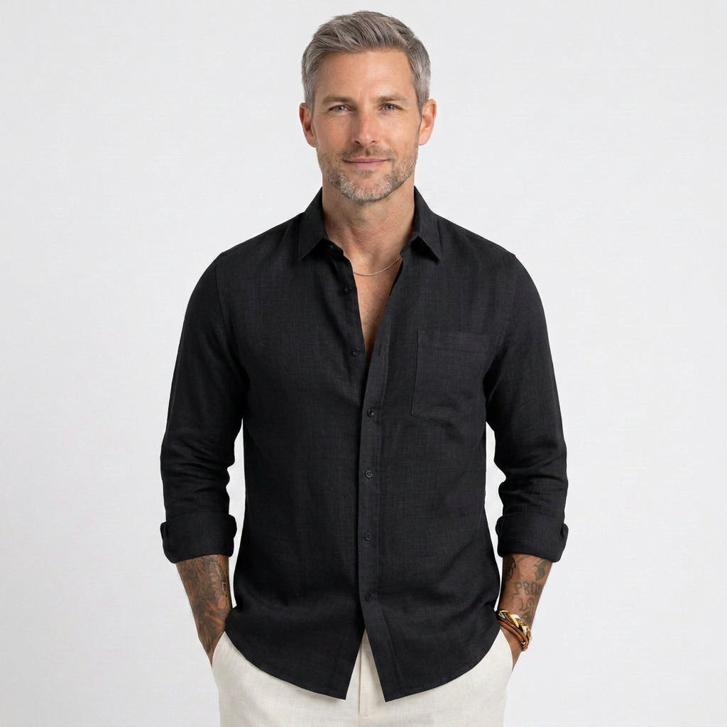 Relaxed Linen Beach Shirt
