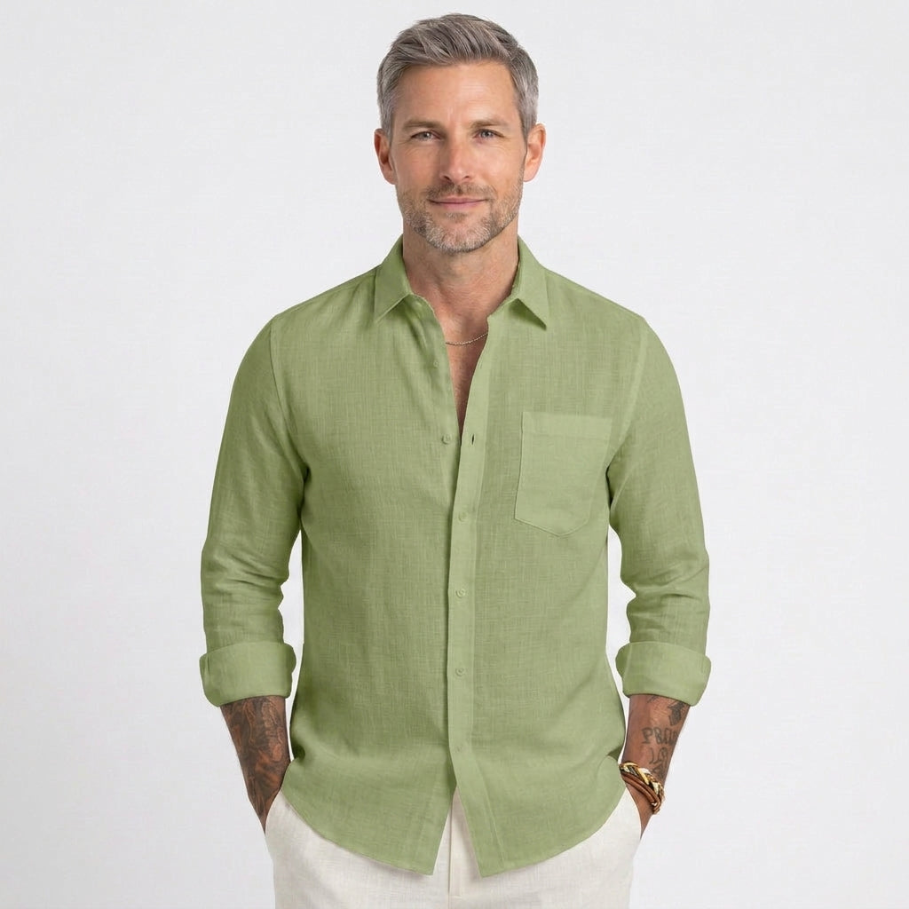 Relaxed Linen Beach Shirt