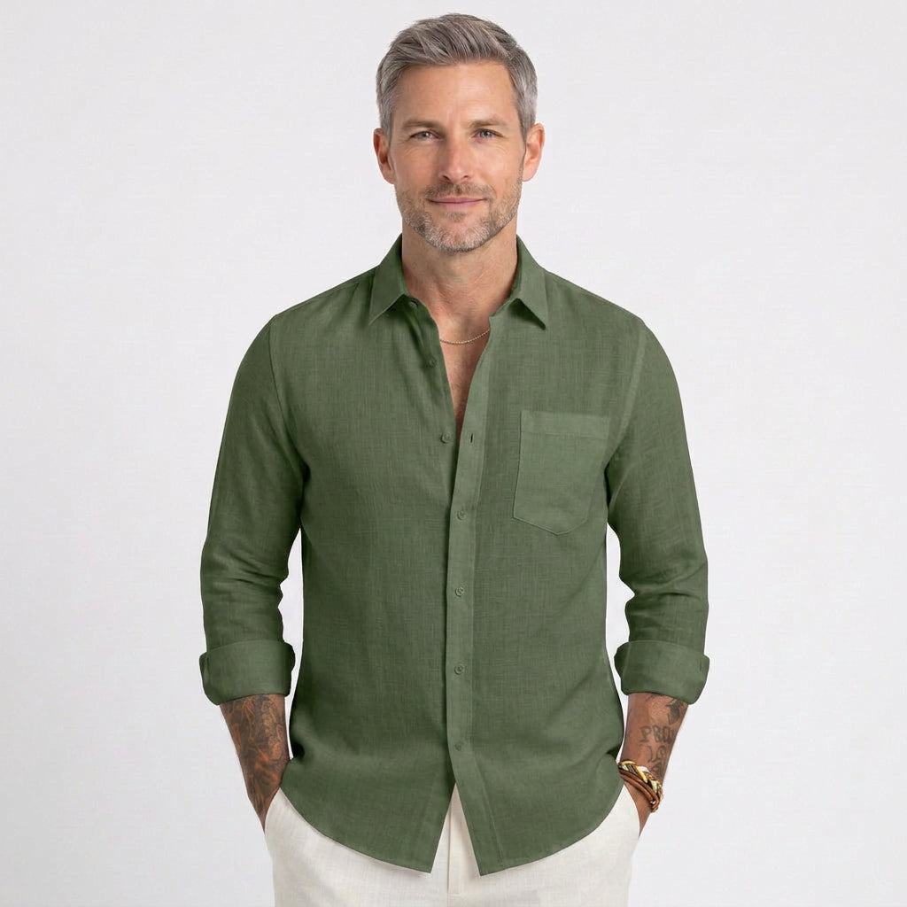 Relaxed Linen Beach Shirt