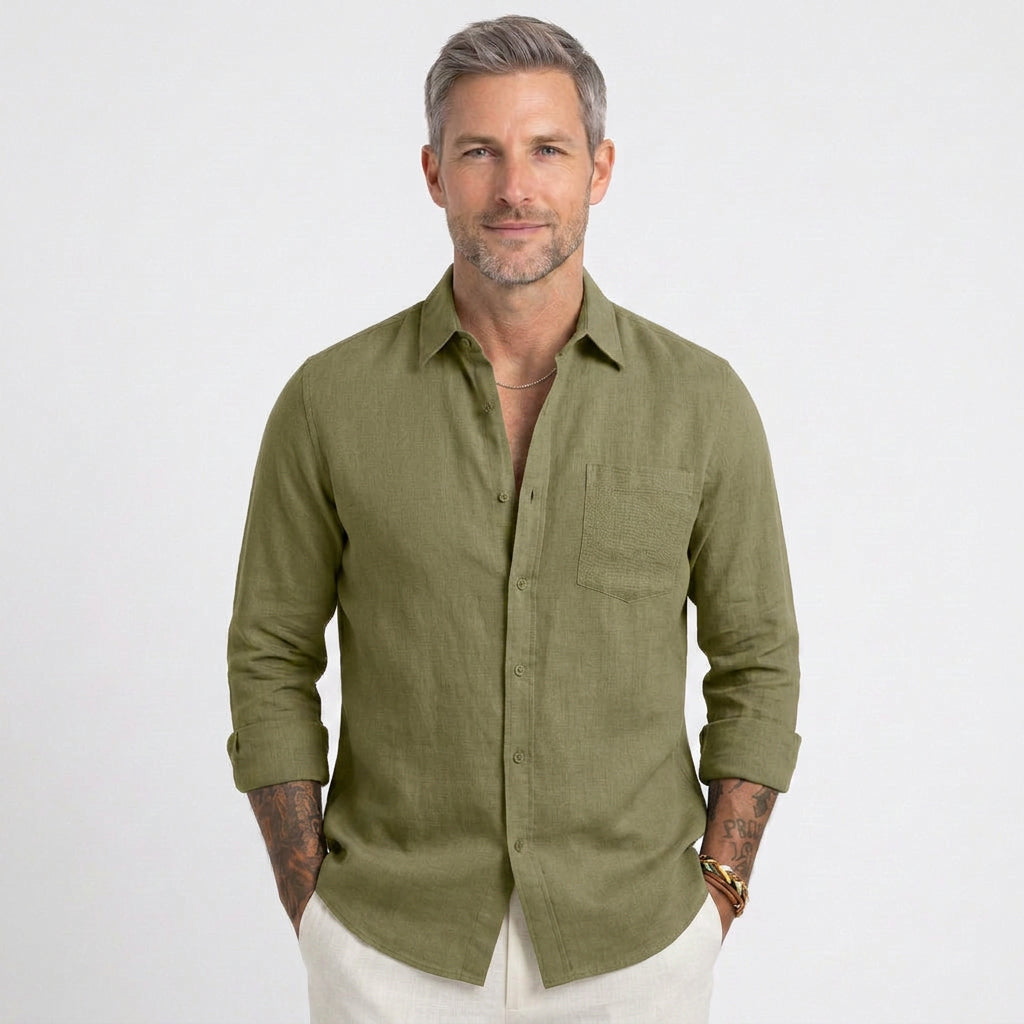 Relaxed Linen Beach Shirt