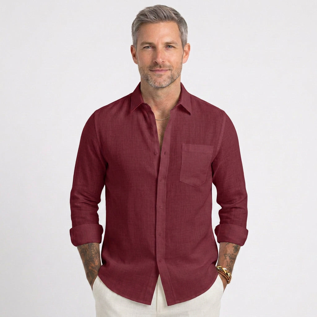 Relaxed Linen Beach Shirt