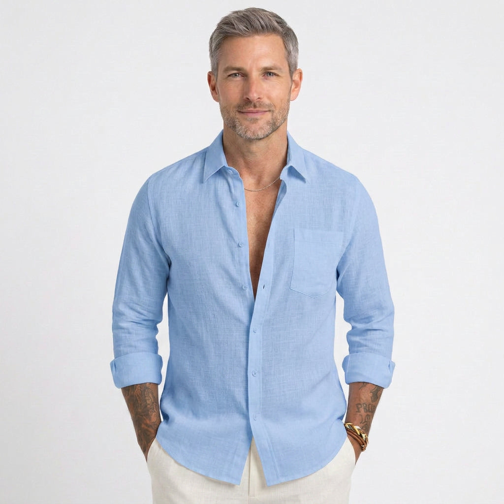 Relaxed Linen Beach Shirt