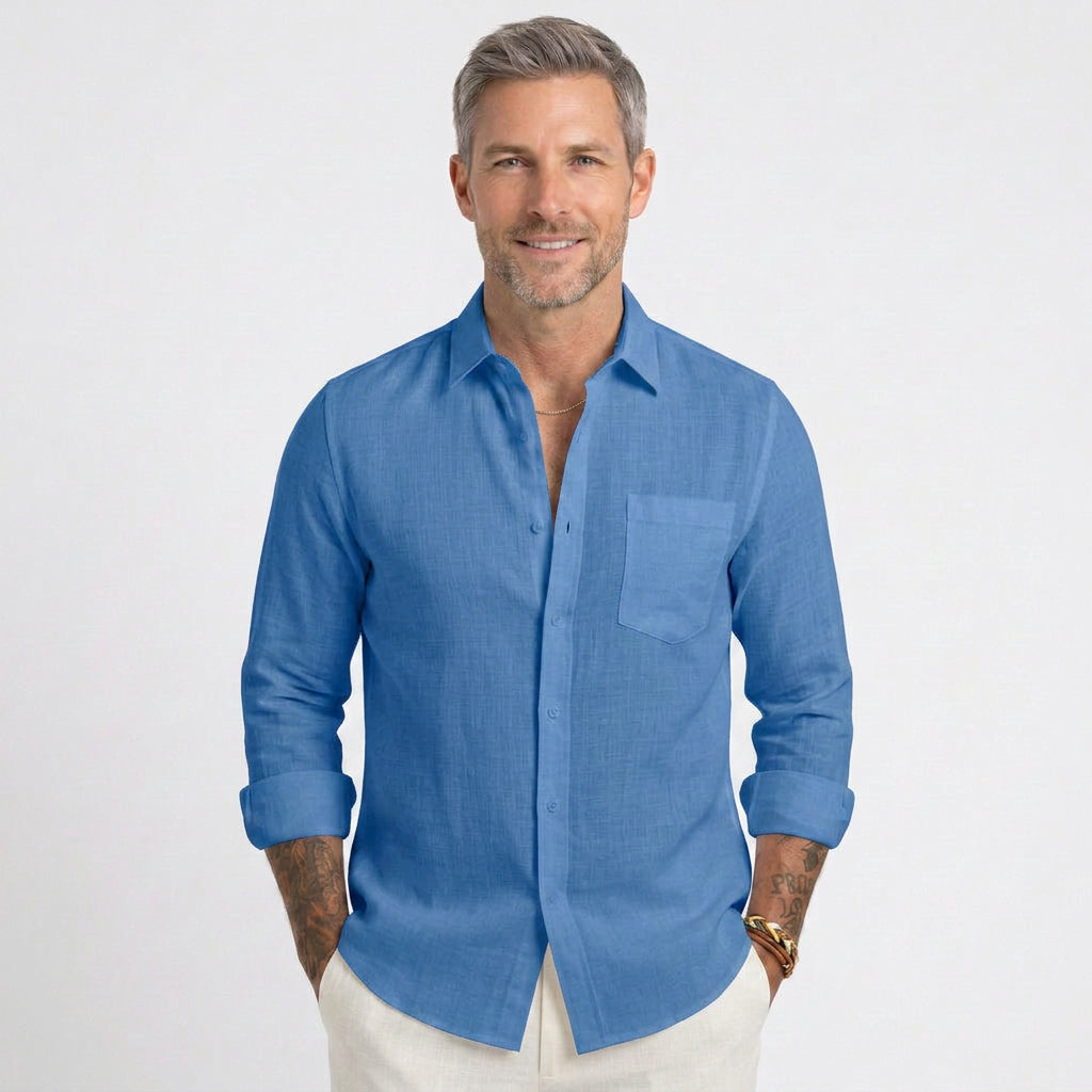 Relaxed Linen Beach Shirt