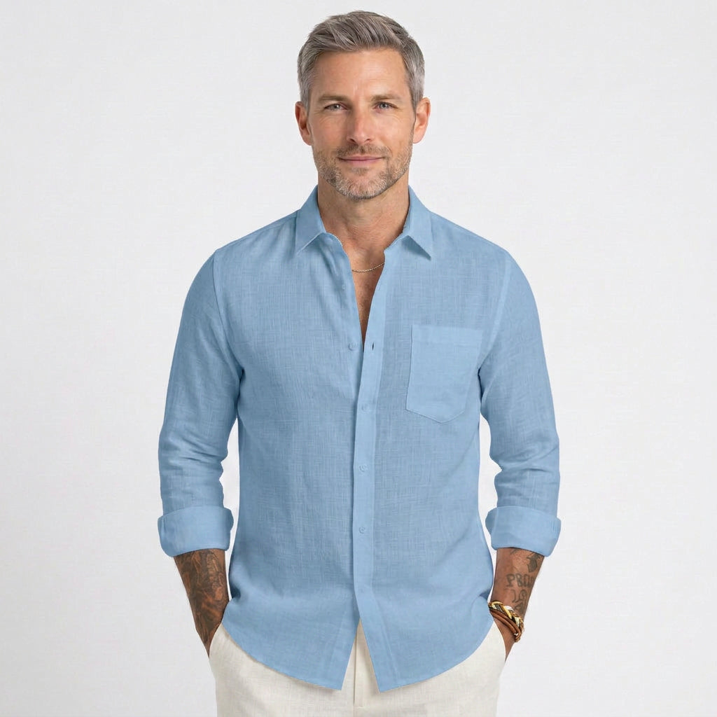Relaxed Linen Beach Shirt