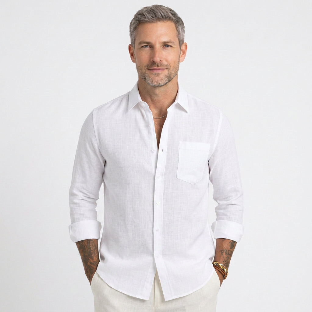 Relaxed Linen Beach Shirt