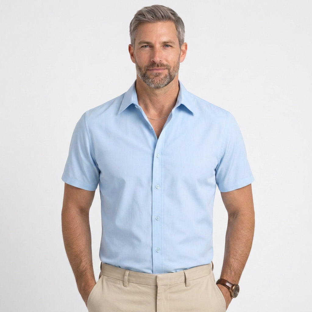 Classic Short Sleeve Button Shirt