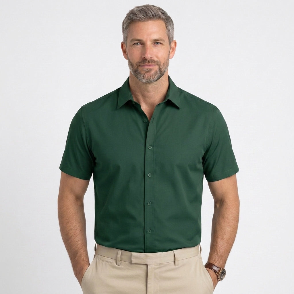 Classic Short Sleeve Button Shirt