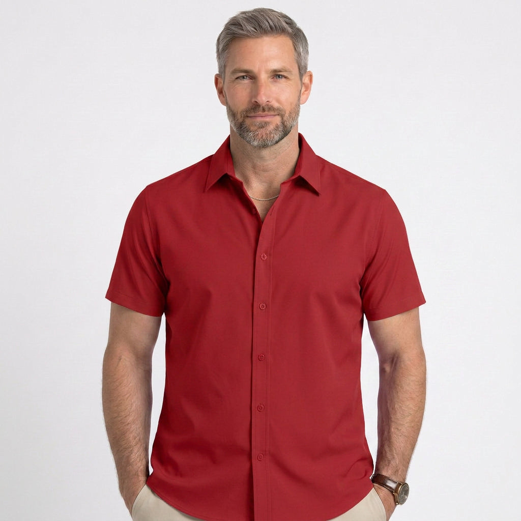 Classic Short Sleeve Button Shirt