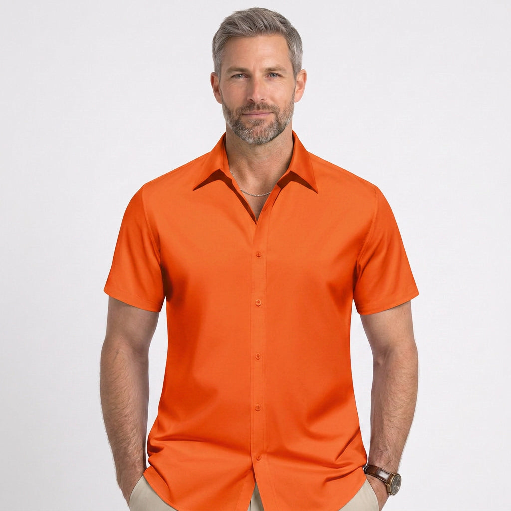 Classic Short Sleeve Button Shirt