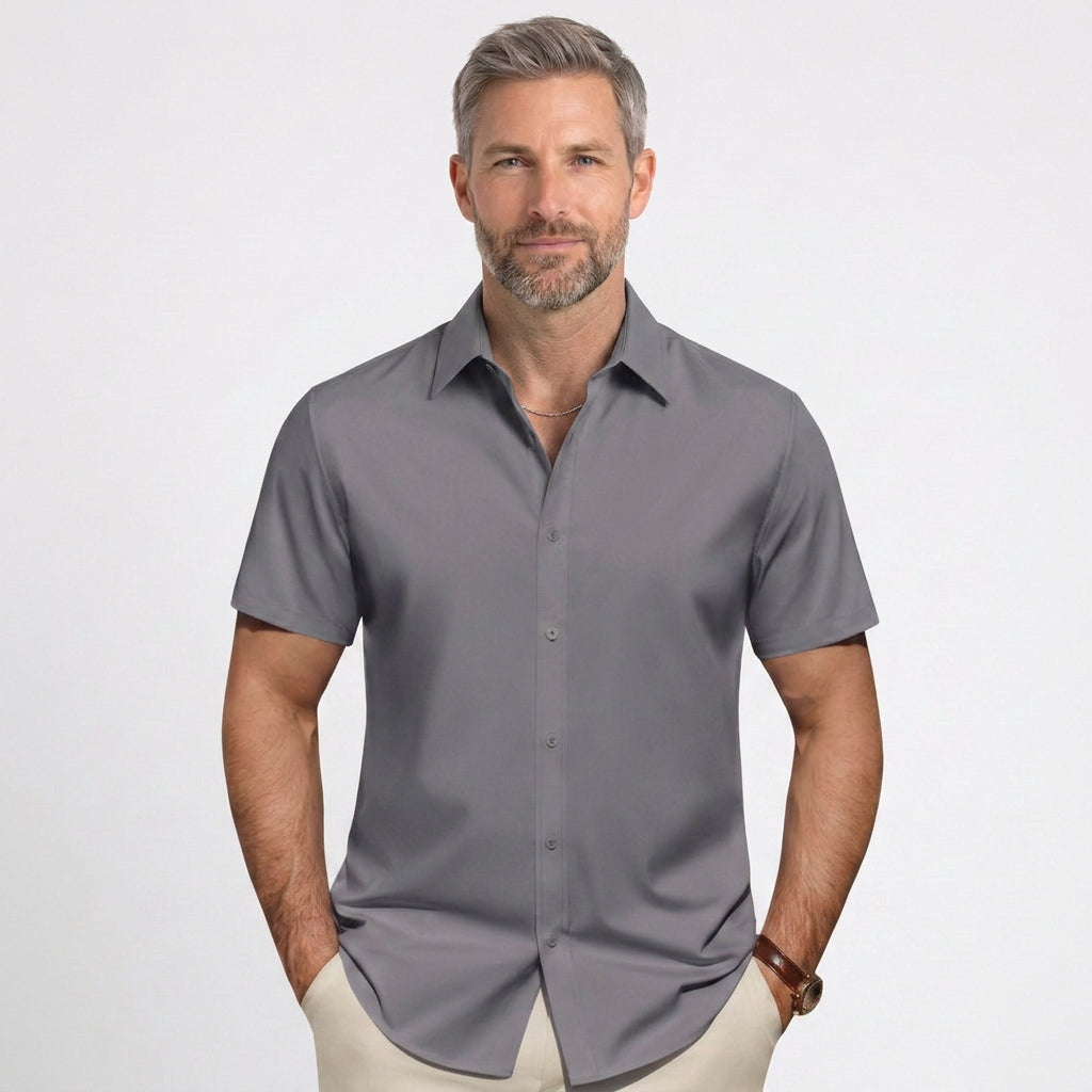 Classic Short Sleeve Button Shirt