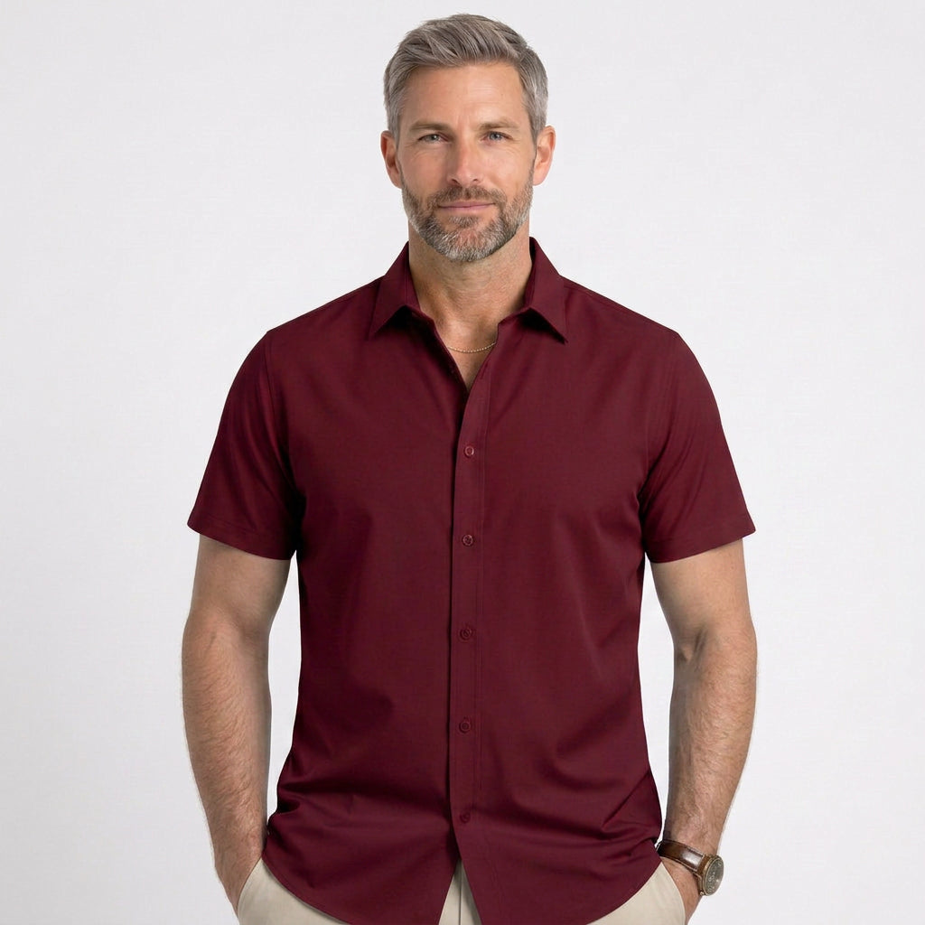 Classic Short Sleeve Button Shirt