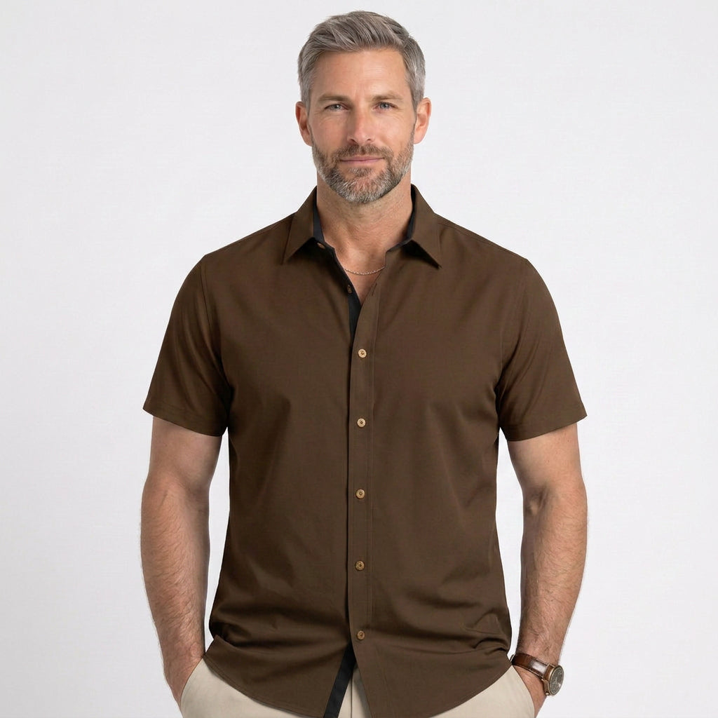 Classic Short Sleeve Button Shirt