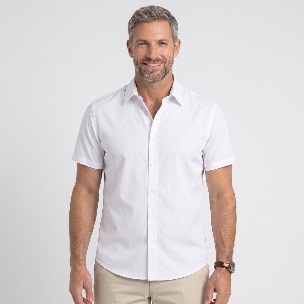 Classic Short Sleeve Button Shirt