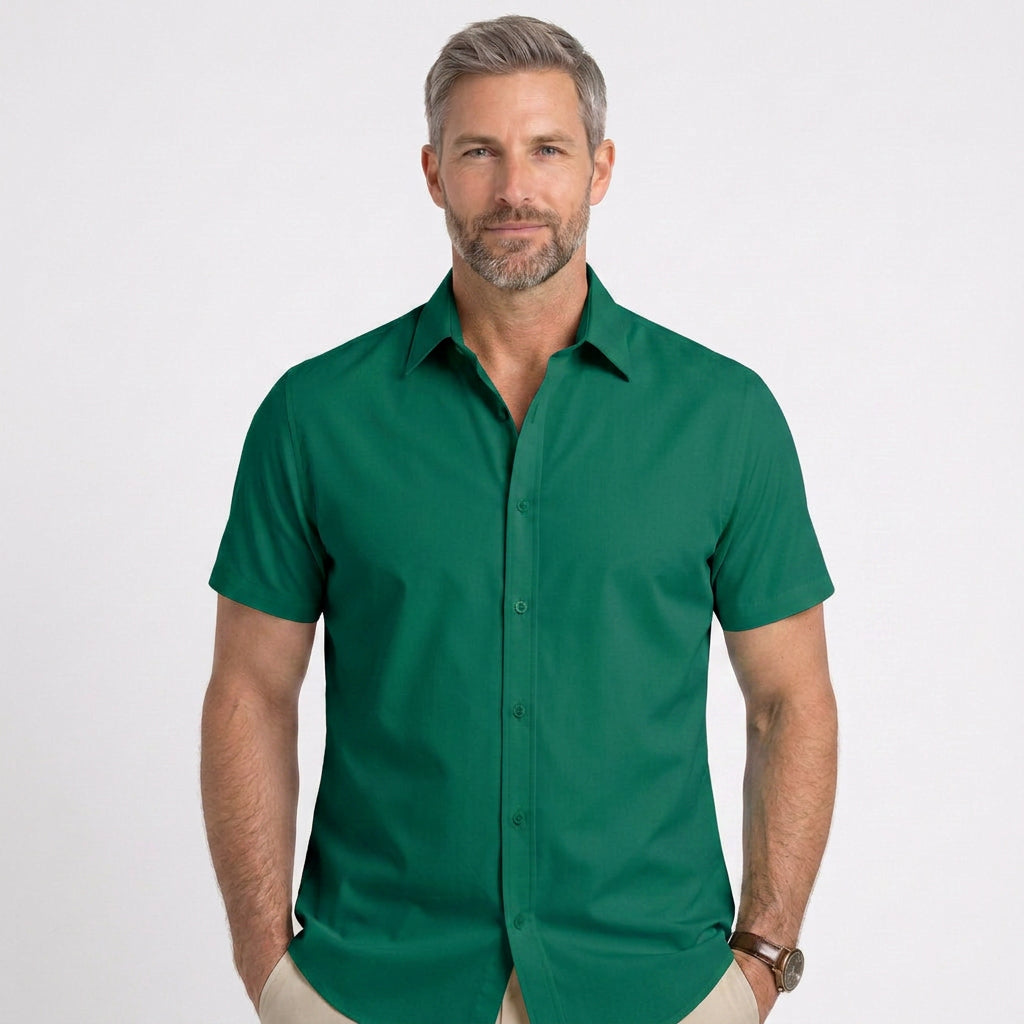 Classic Short Sleeve Button Shirt