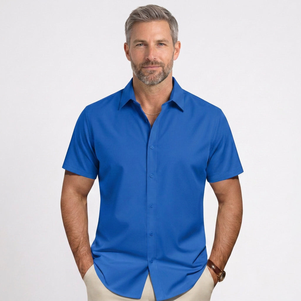 Classic Short Sleeve Button Shirt