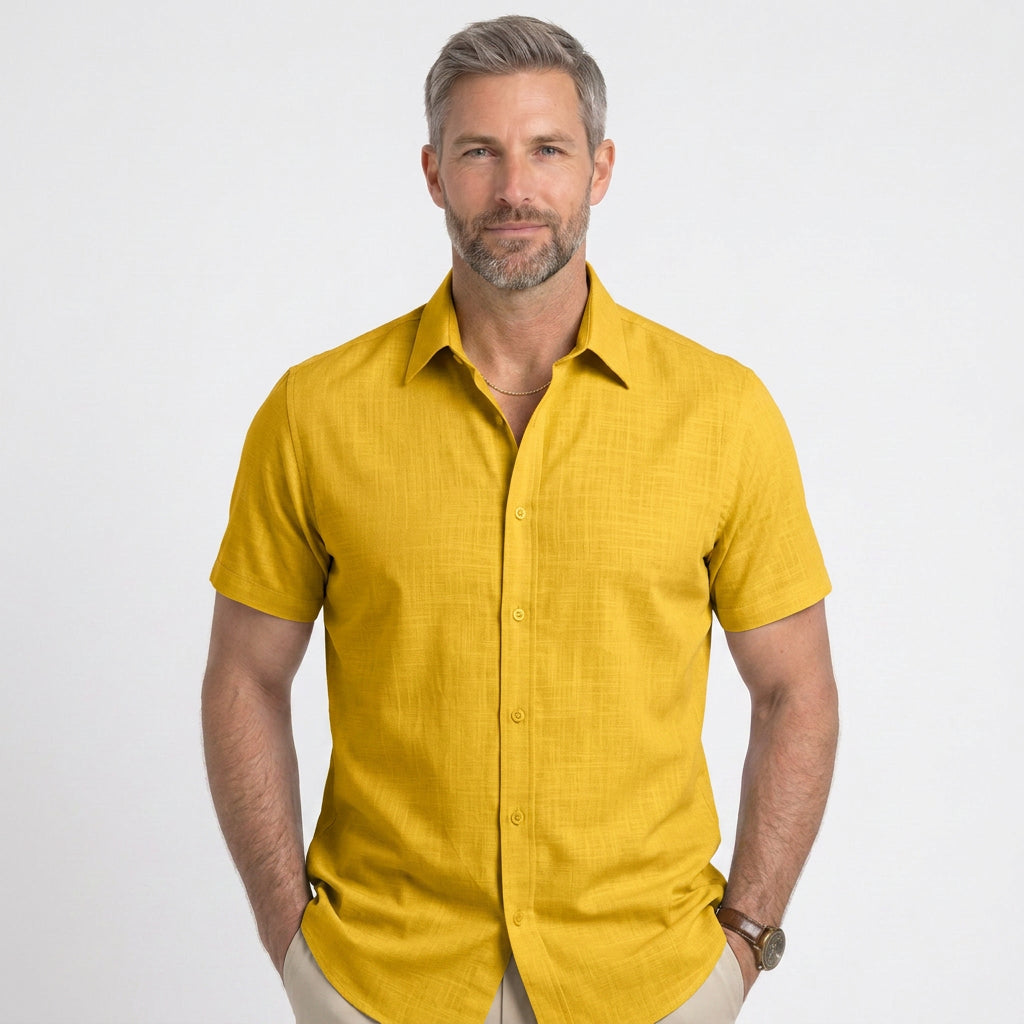 Classic Short Sleeve Button Shirt