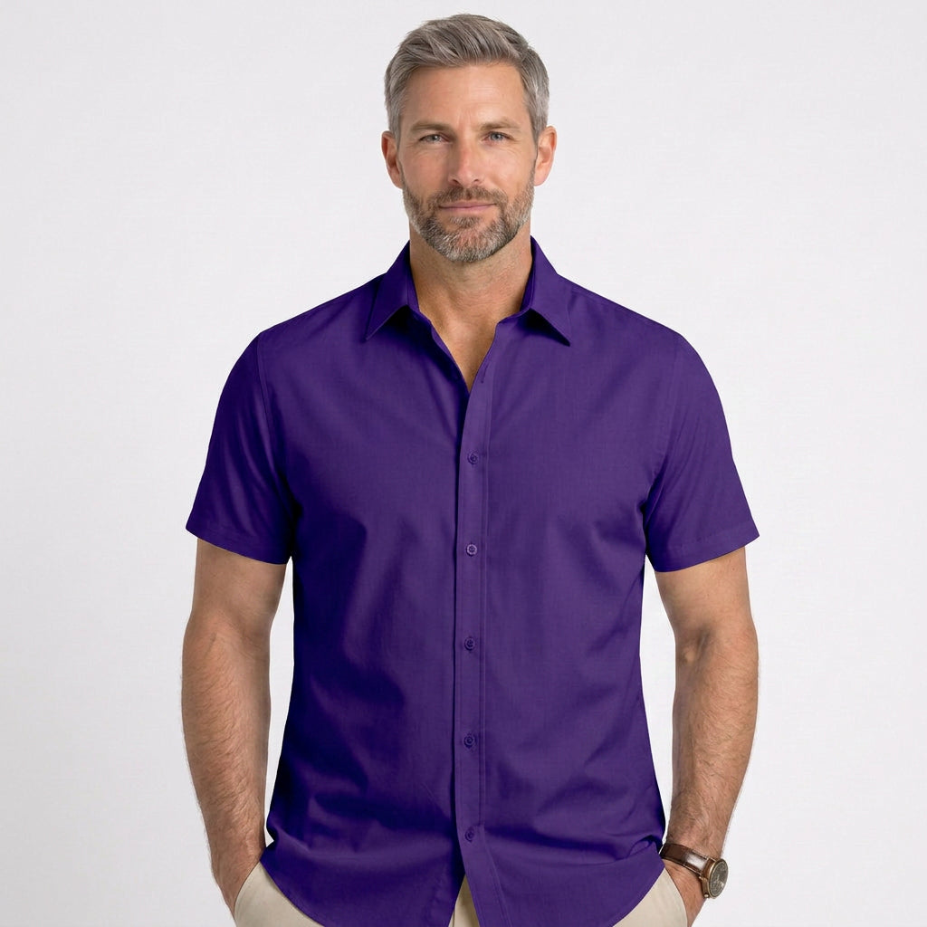 Classic Short Sleeve Button Shirt