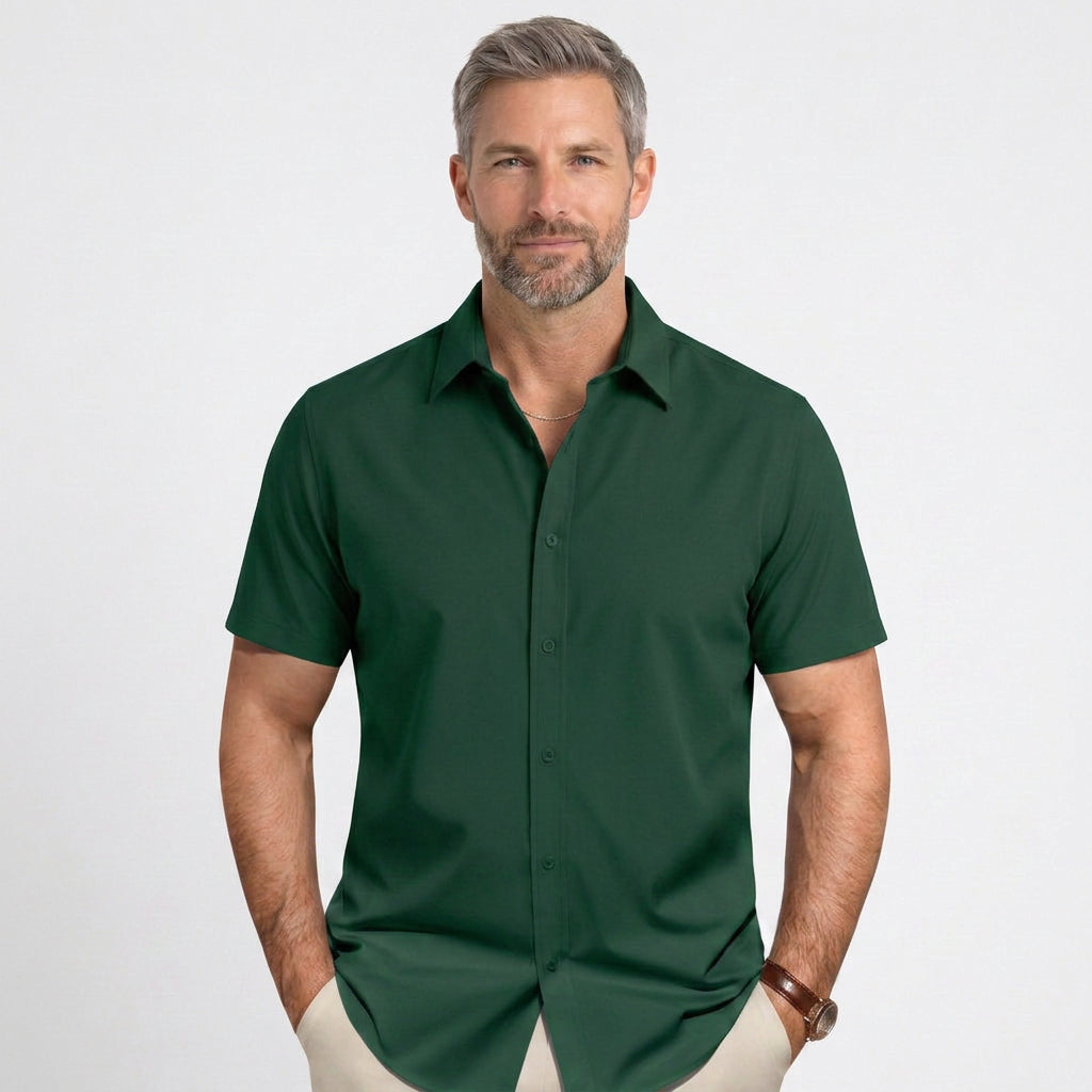 Classic Short Sleeve Button Shirt