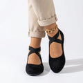 Crisscross Strap Comfort Ballet Flats
