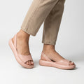 Platform Slingback Open-Toe Sandals