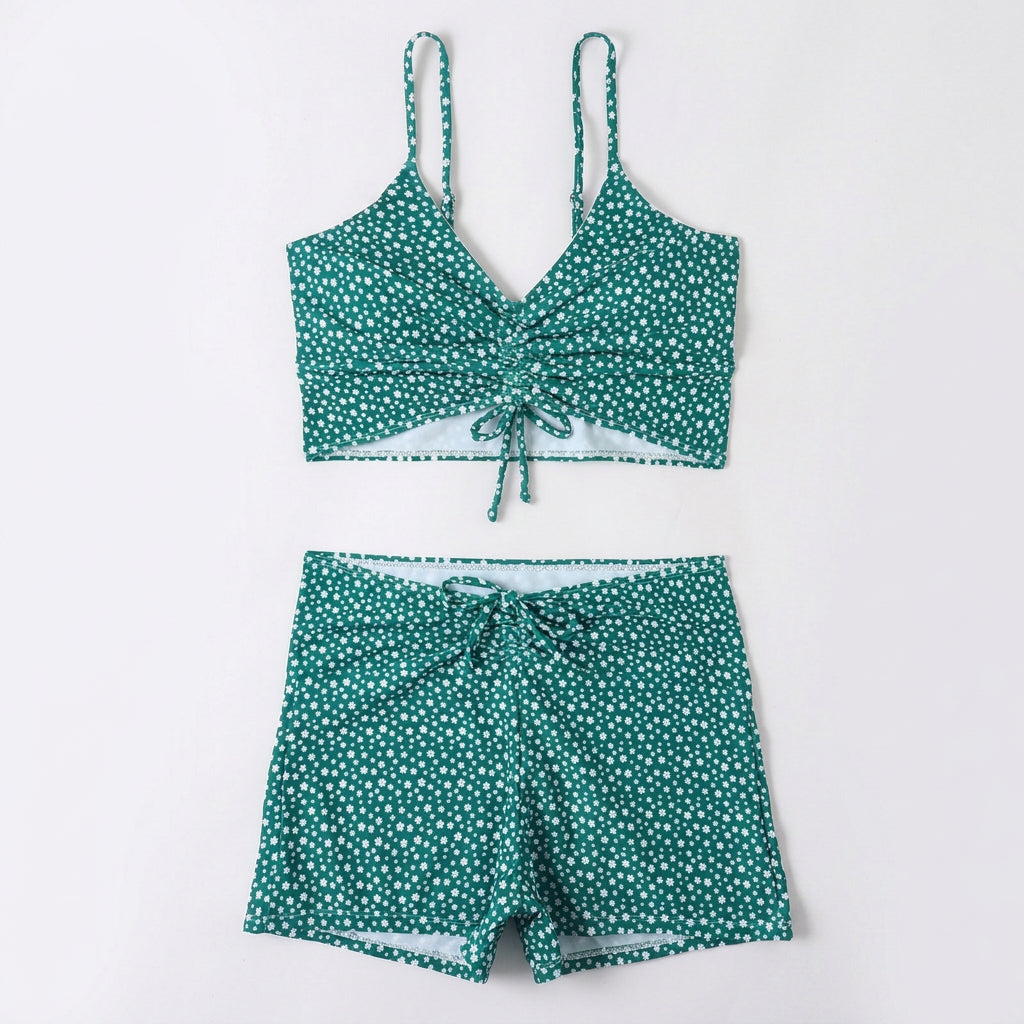 Ditsy Floral High Waist Bikini Set