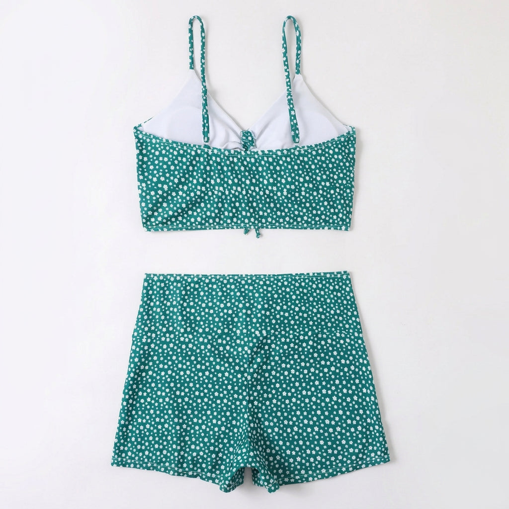 Ditsy Floral High Waist Bikini Set
