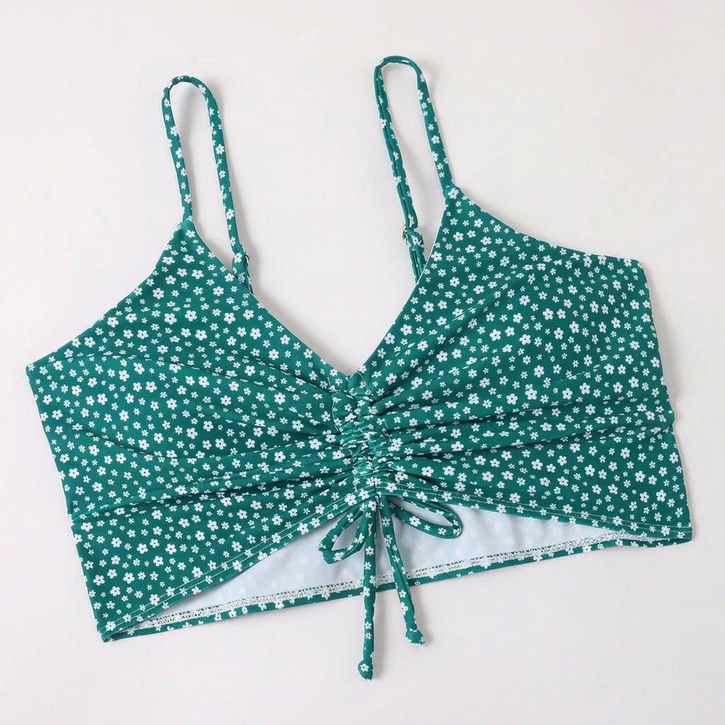Ditsy Floral High Waist Bikini Set