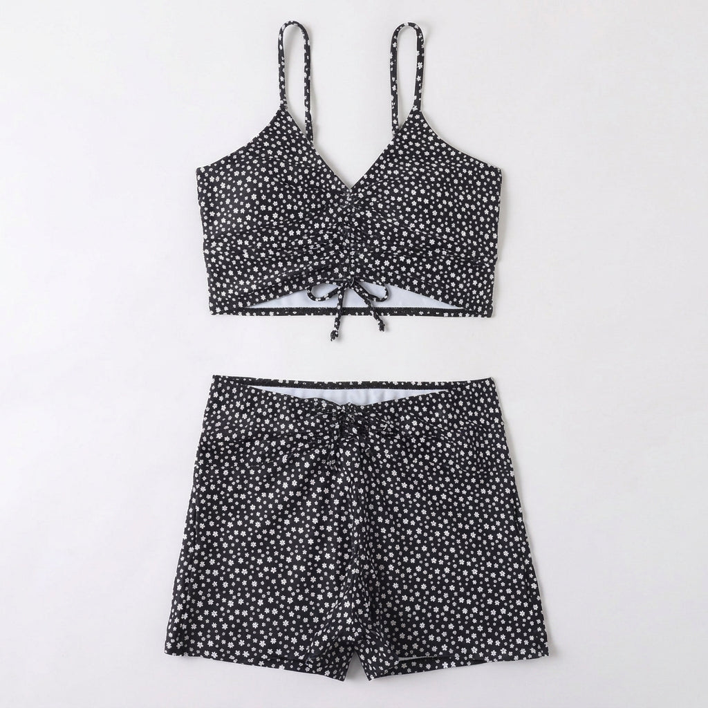 Ditsy Floral High Waist Bikini Set