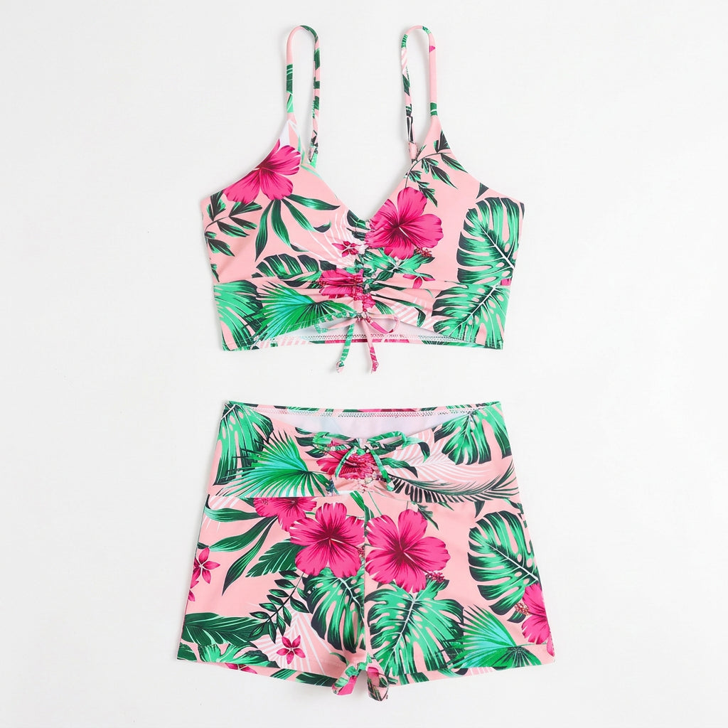 Ditsy Floral High Waist Bikini Set