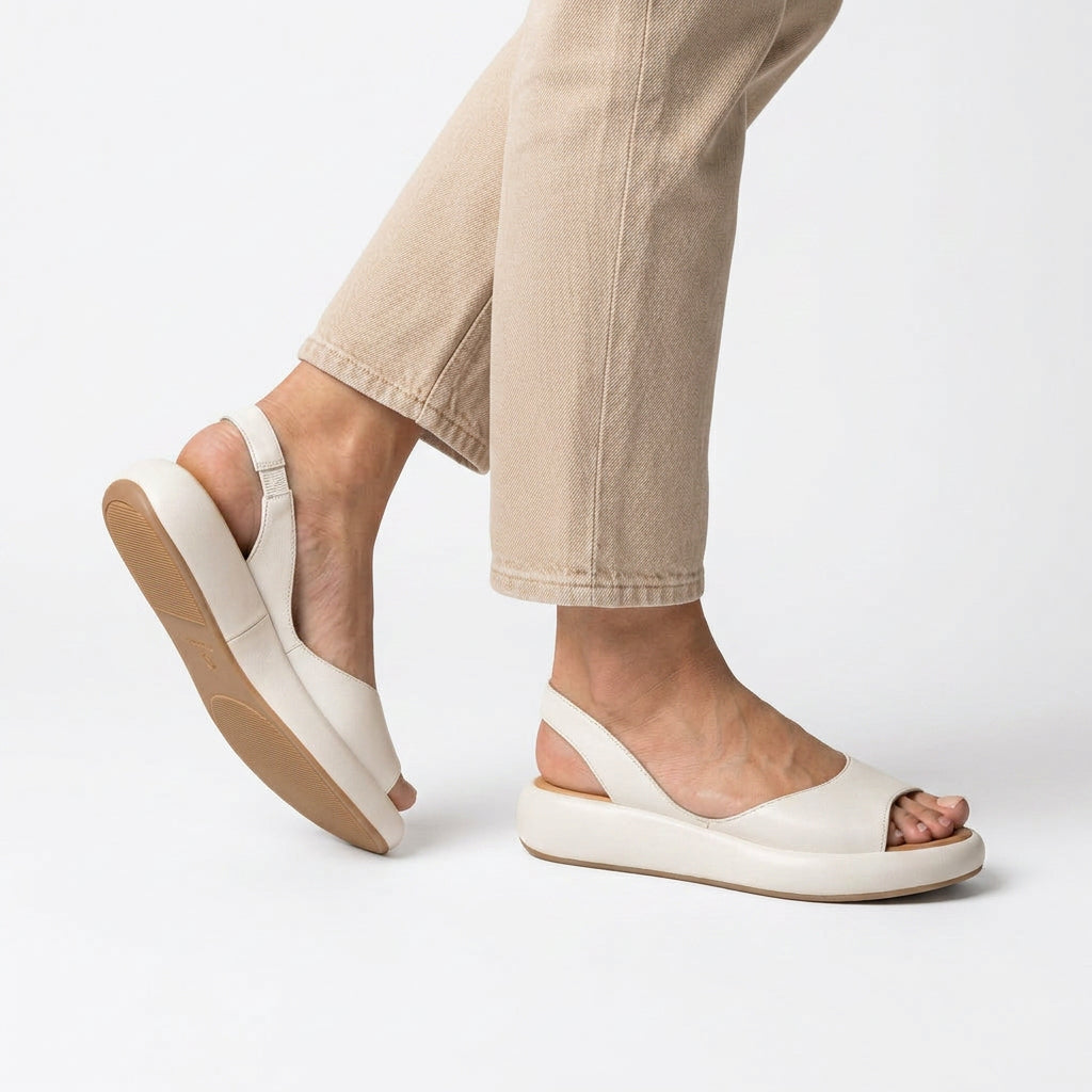 Platform Slingback Open-Toe Sandals
