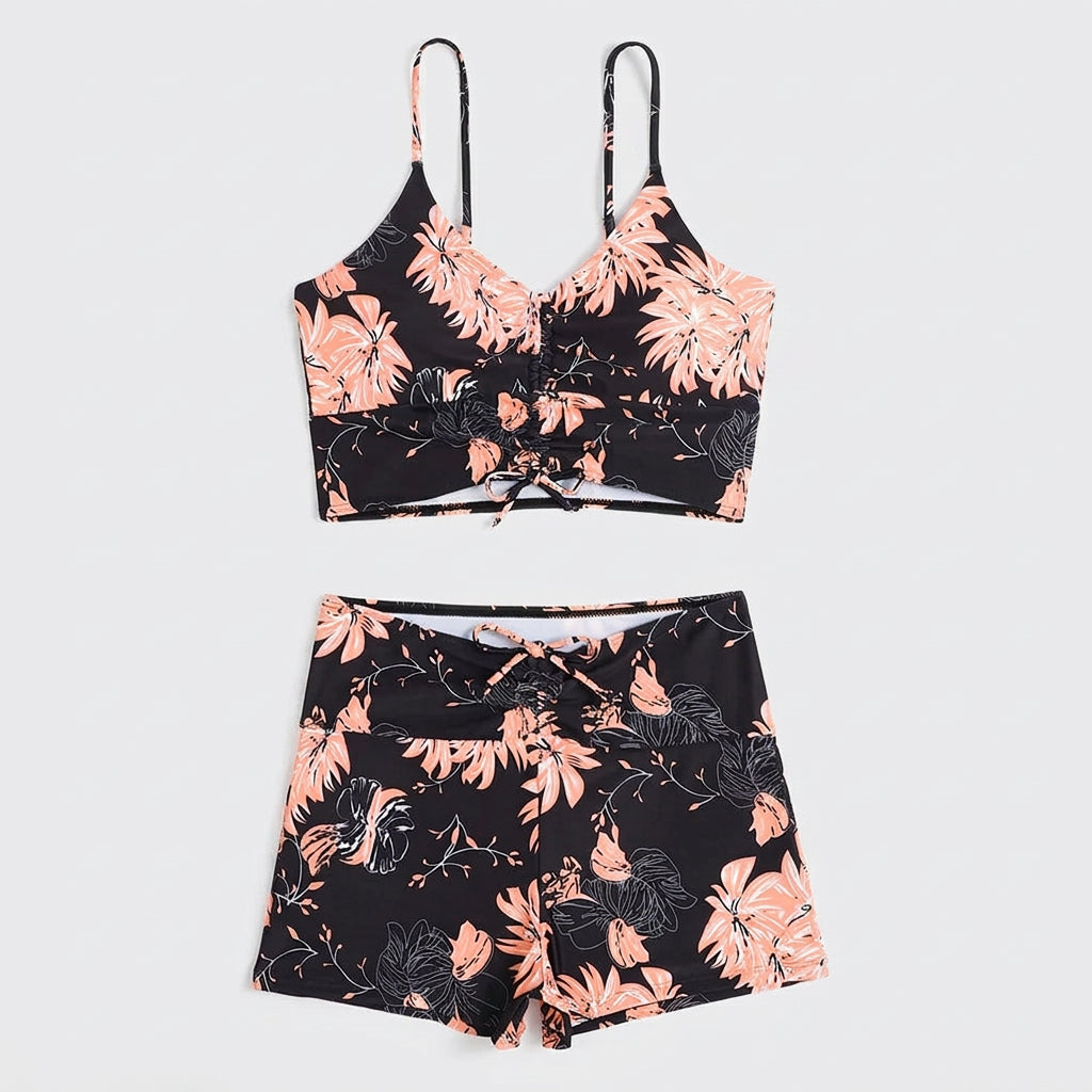 Ditsy Floral High Waist Bikini Set