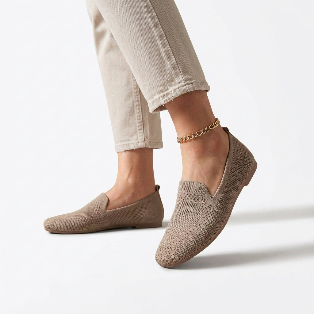 Breathable Knit Slip-On Loafer Shoes