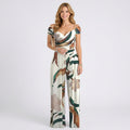 Floral Off-Shoulder Top and Wide-Leg Trouser Set