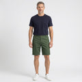 Classic Cotton Chino Shorts with Stretch Waist