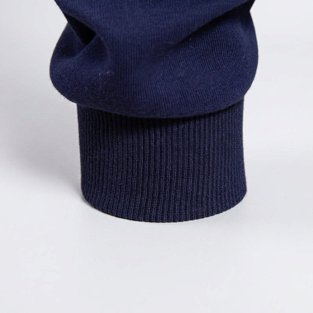 Contrast Collar Long Sleeve Polo Sweatshirt